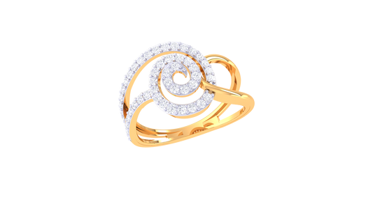 Helix Glimmer Luxe Statement Ring
