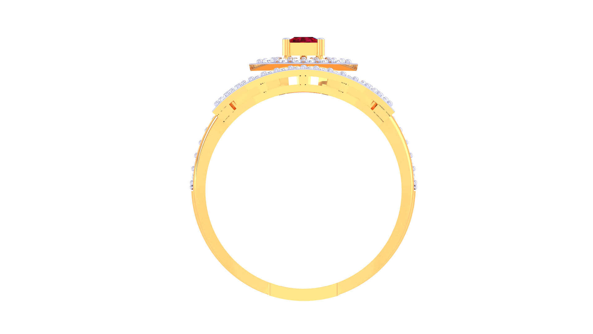 Triangular Luxe Statement Band Ring