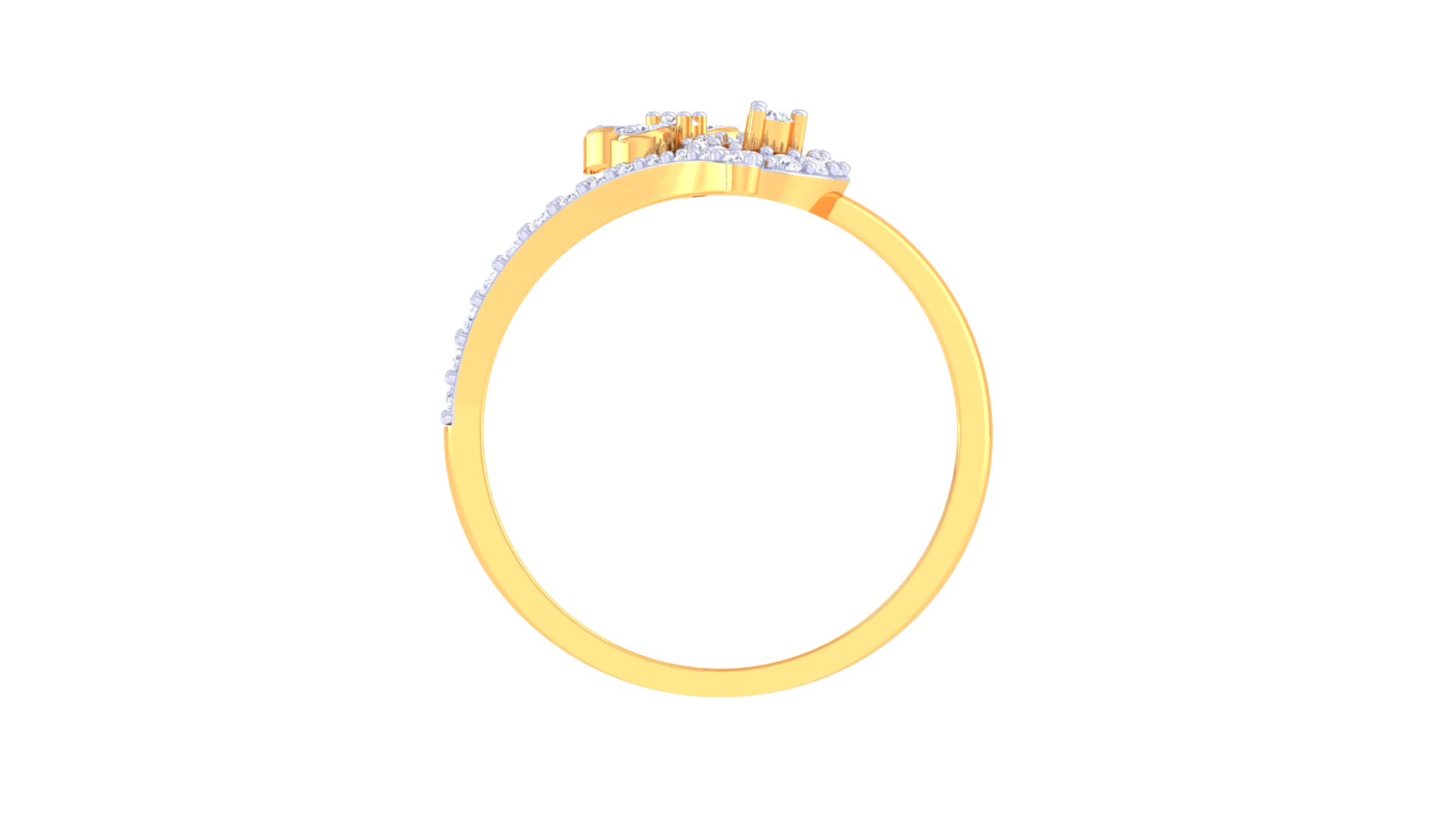 Cursive Sparkle Diamond Accent Ring
