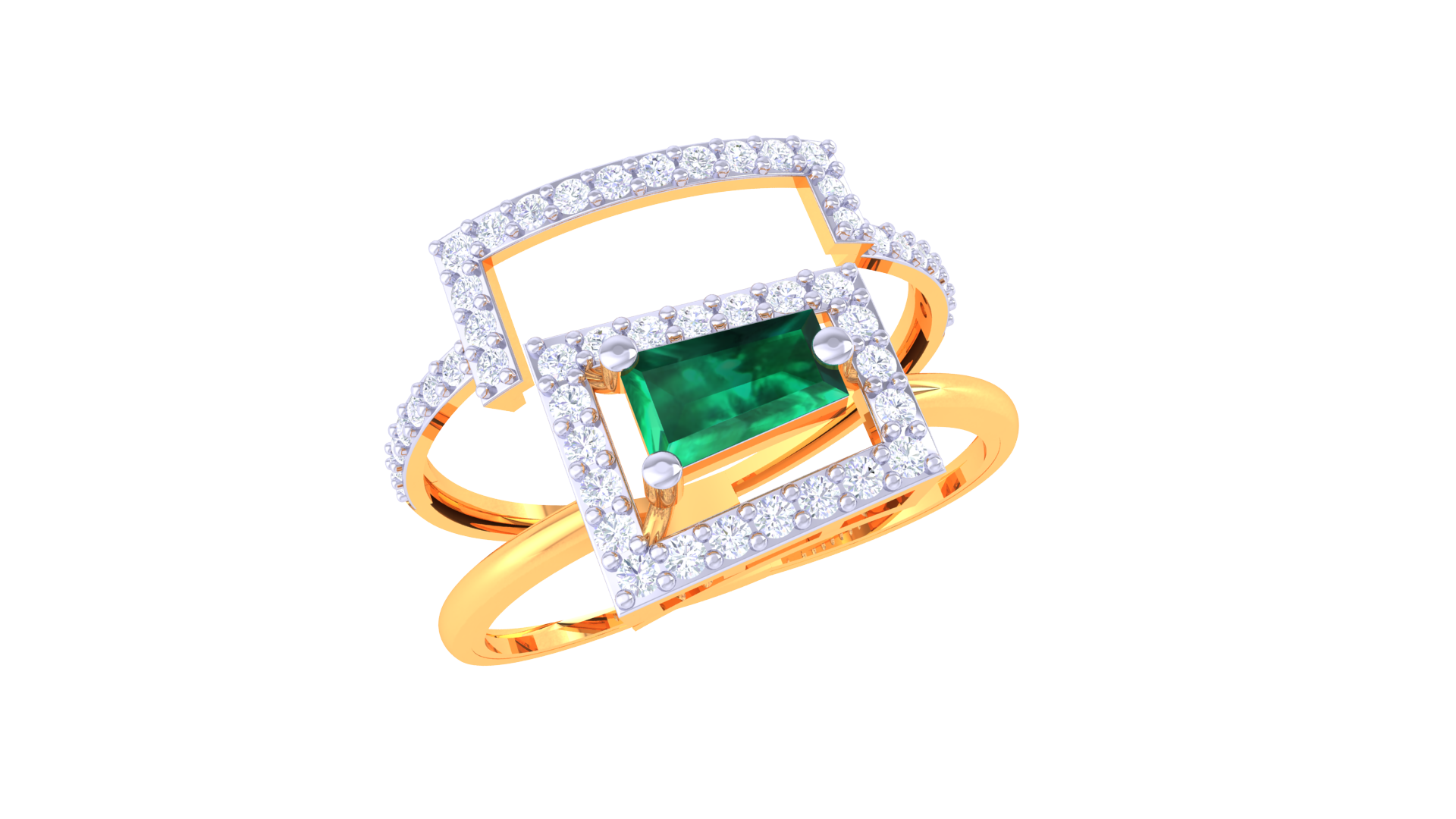 Enchanted Green Radiance Band Ring