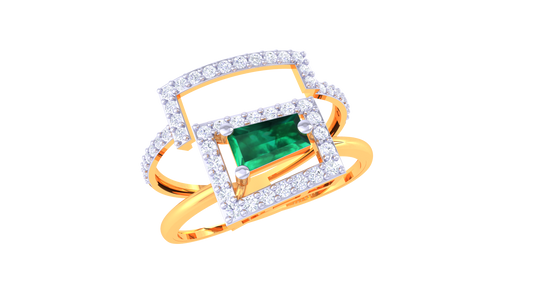 Enchanted Green Radiance Band Ring