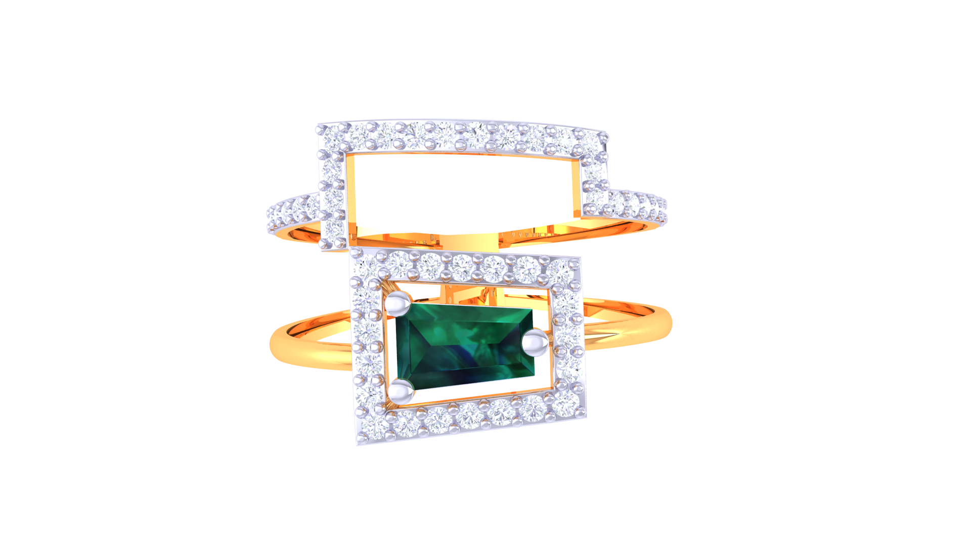 Enchanted Green Radiance Band Ring