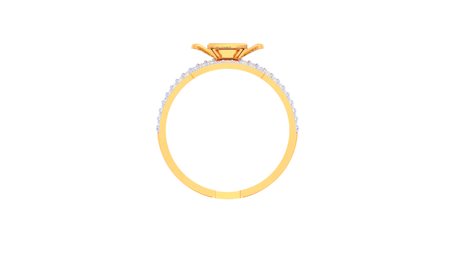 Regal Axis Sapphire Halo Ring
