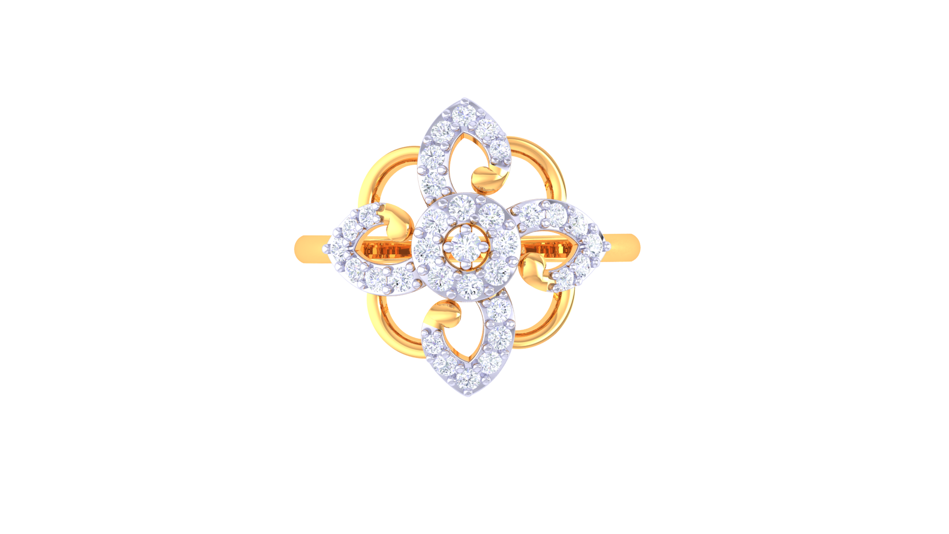 Symphony Sparkle Motif Accent Ring