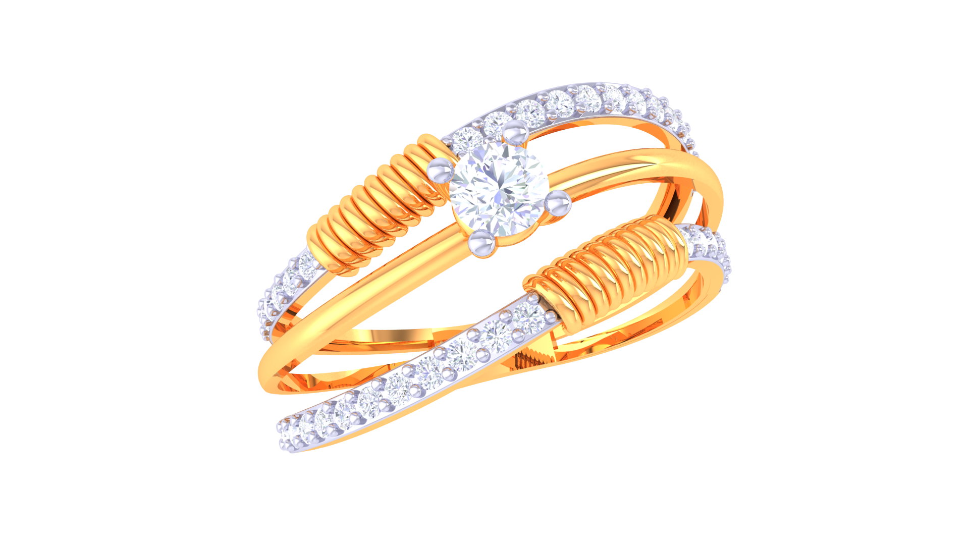 Contemporary Swirl Signature Ring