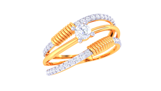 Contemporary Swirl Signature Ring