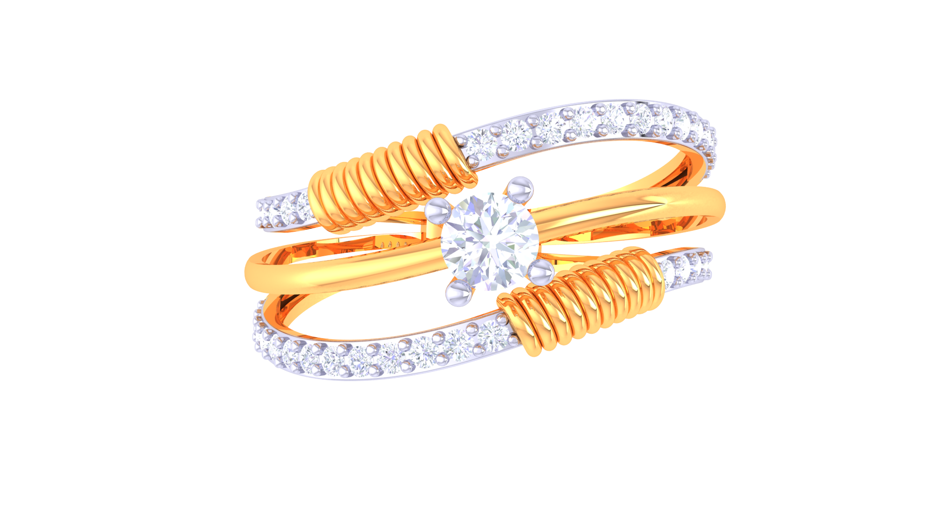 Contemporary Swirl Signature Ring