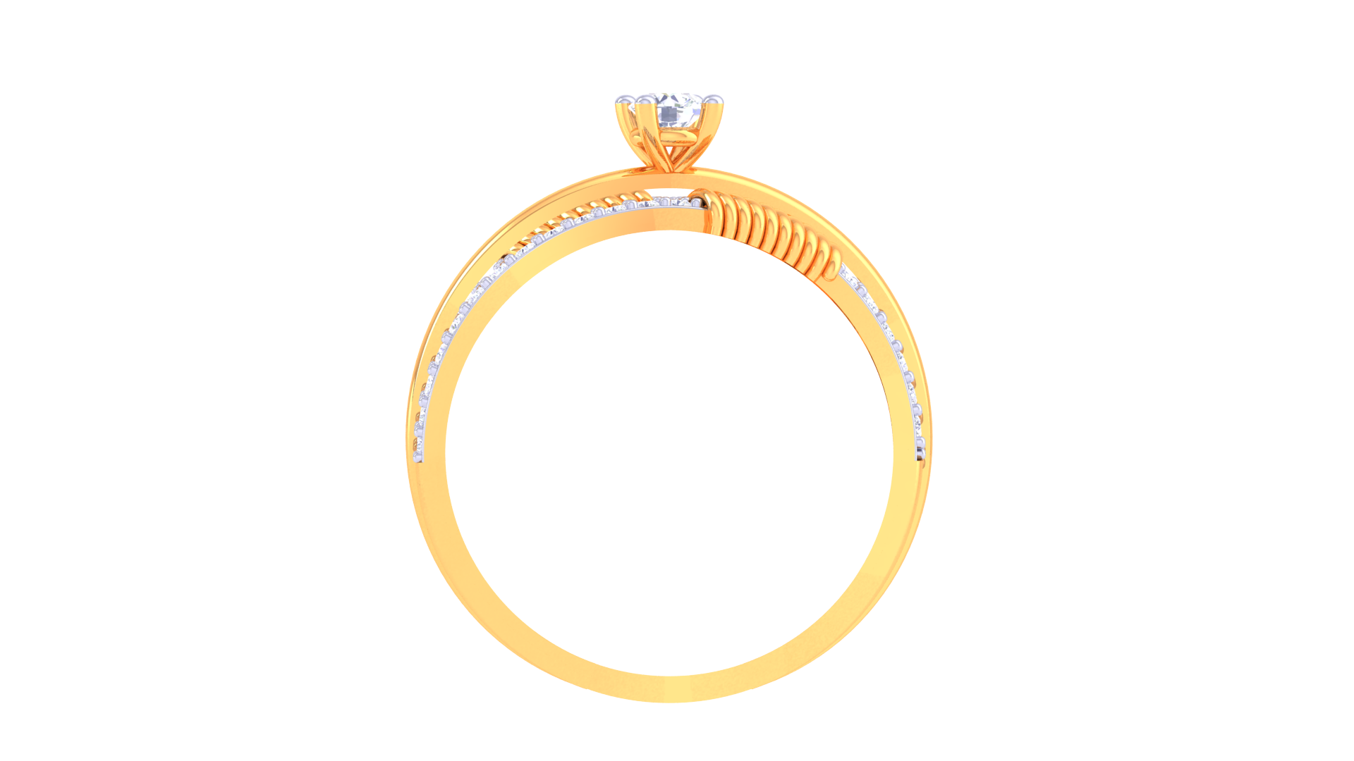 Contemporary Swirl Signature Ring