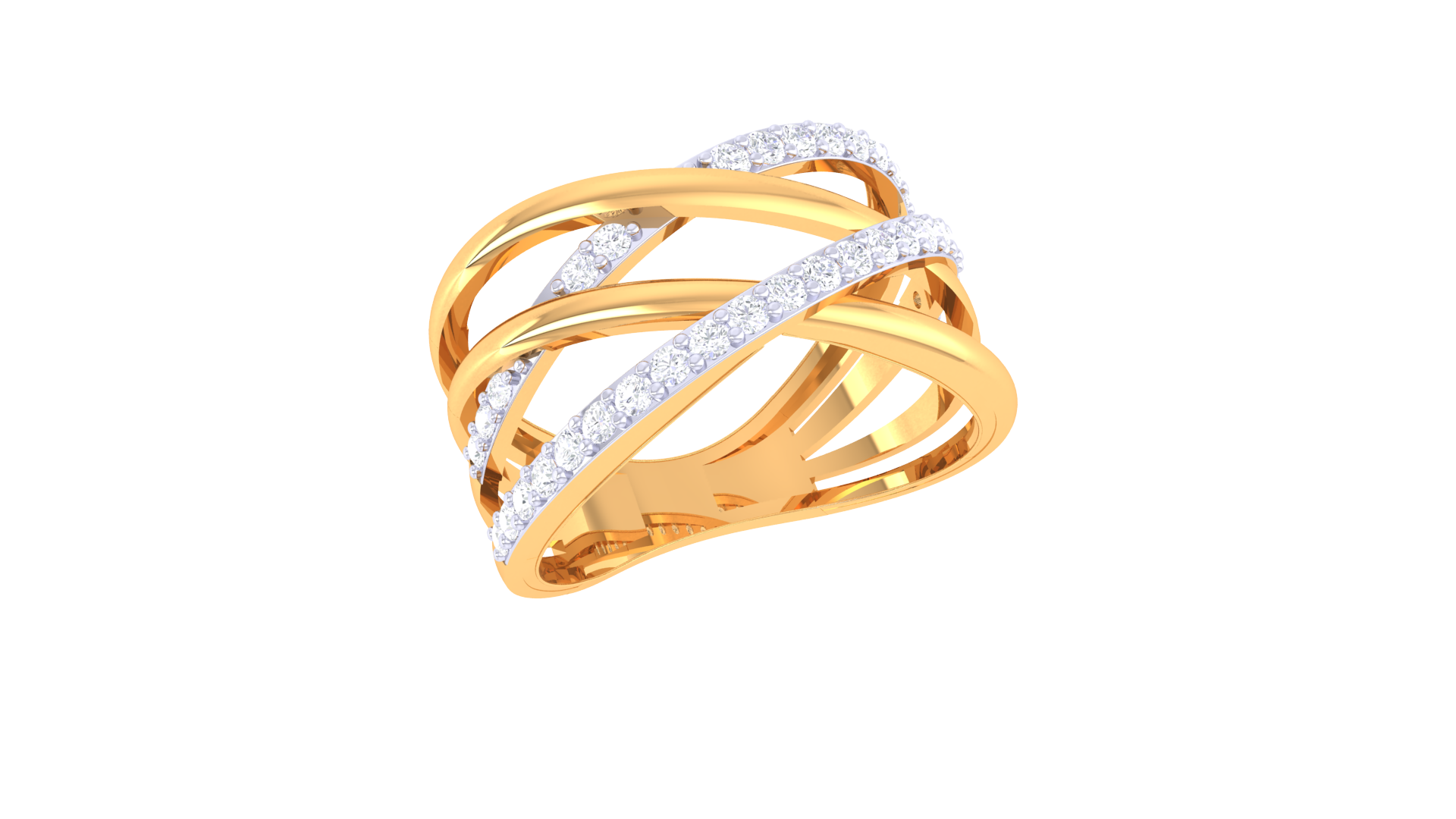 QuadraTwist Diamond Weave Band