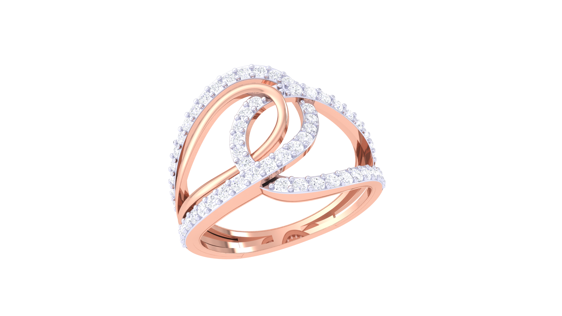 Twining Elan Diamond Aura Ring