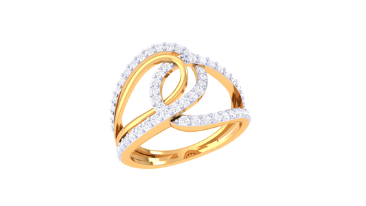Twining Elan Diamond Aura Ring