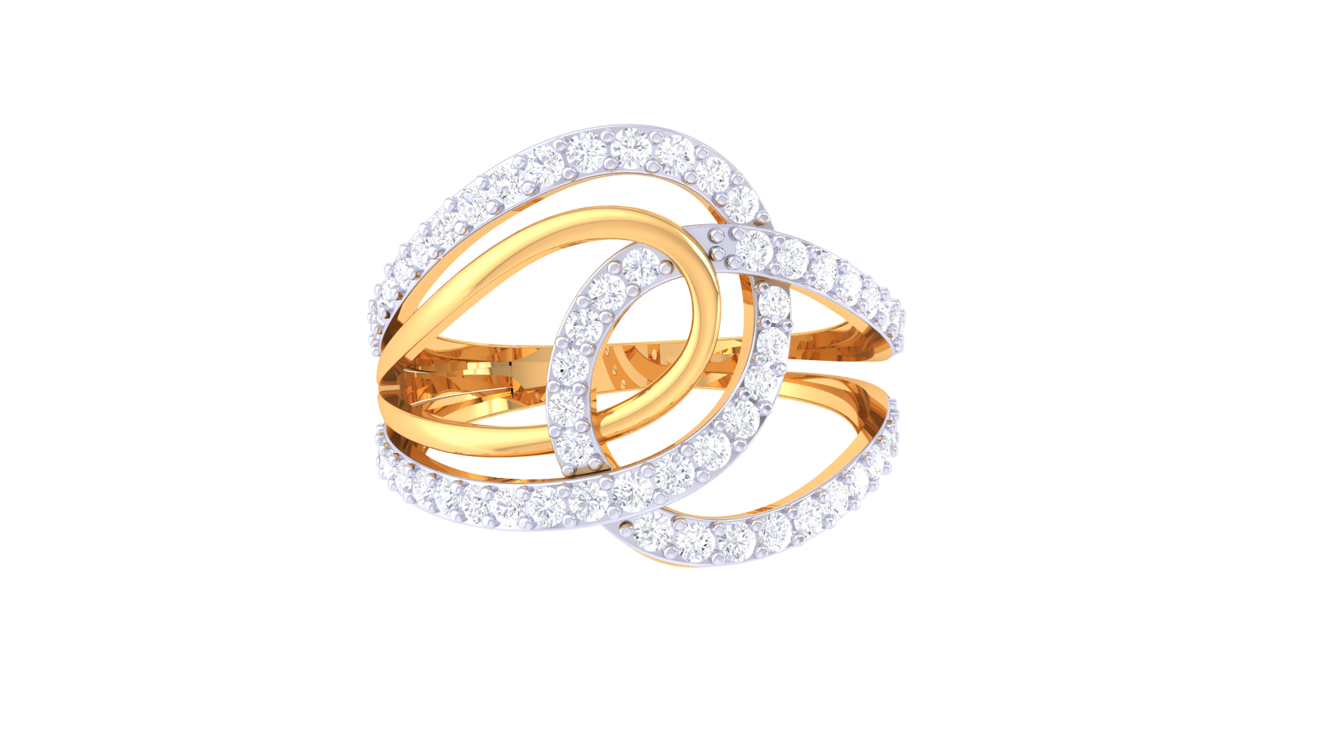 Twining Elan Diamond Aura Ring