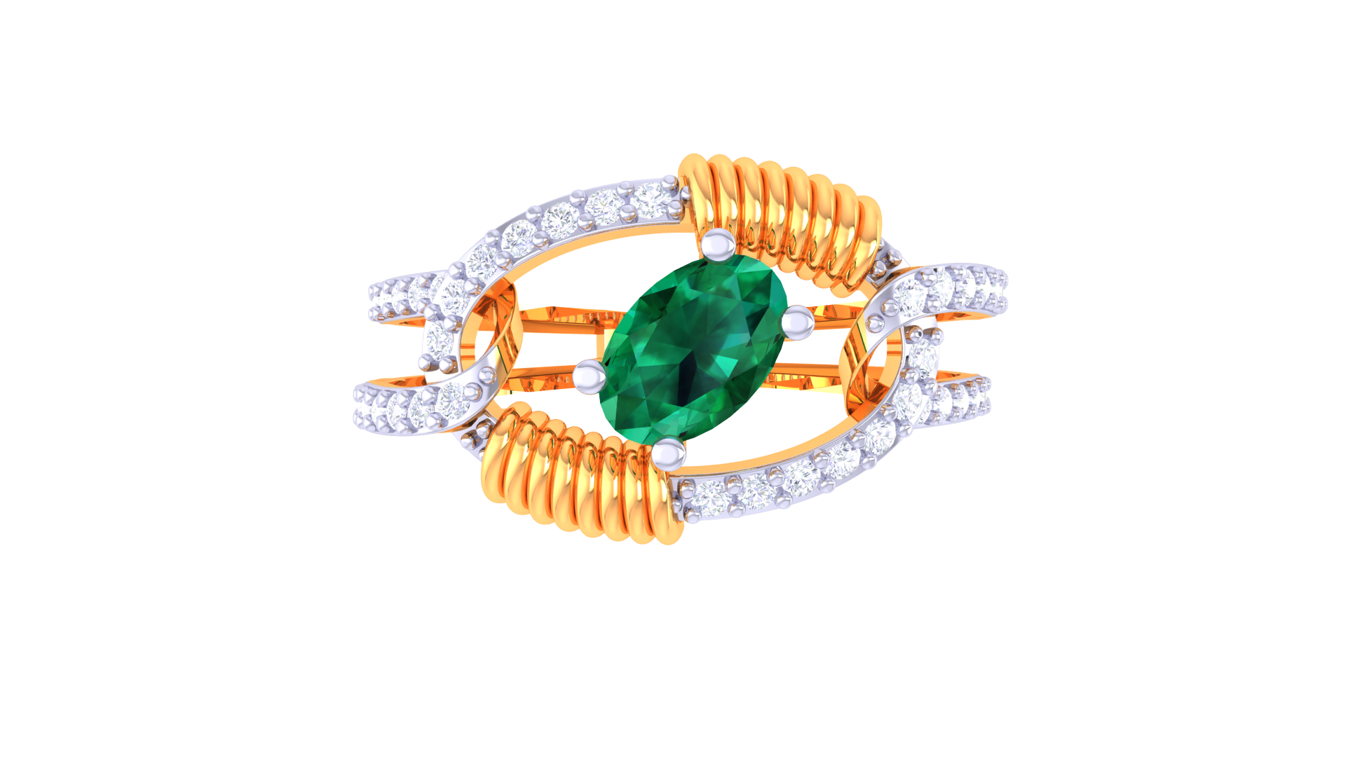 Urban Silhouette Stacked Band Ring