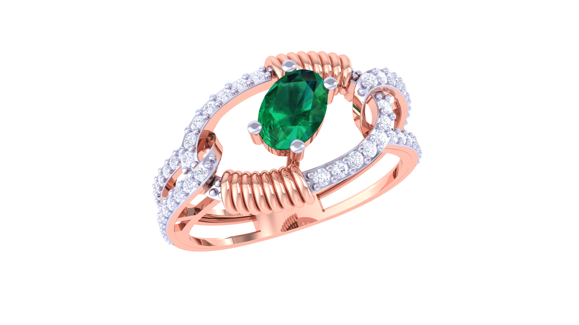 Urban Silhouette Stacked Band Ring