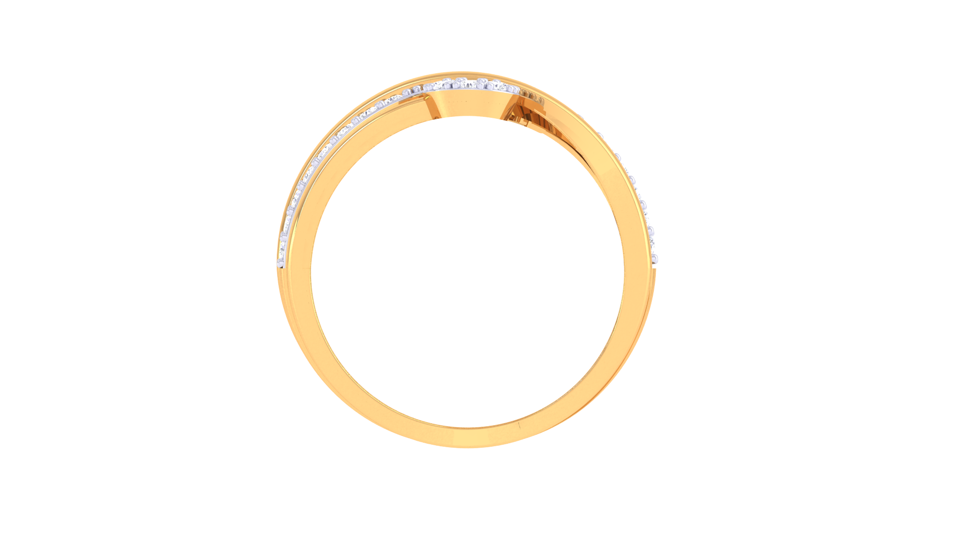 Luna Loop Diamond Swirl Ring