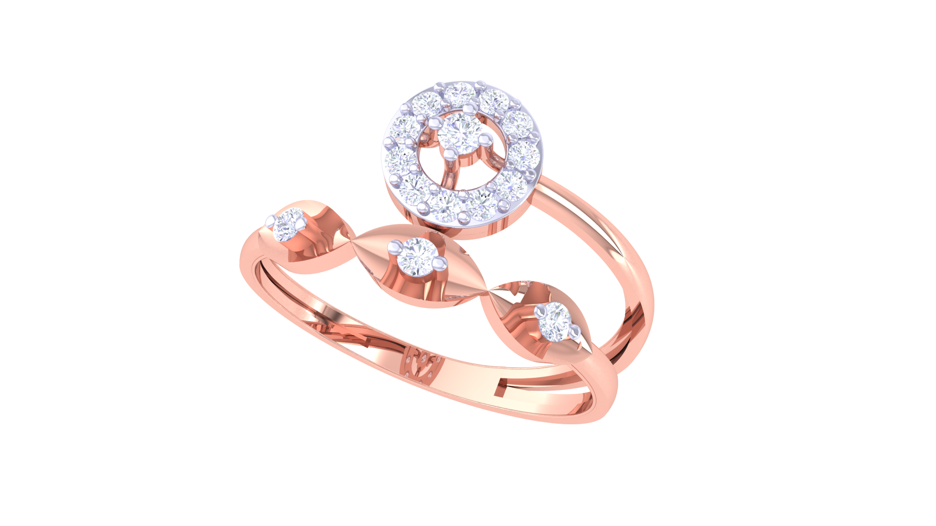 Radiant Oval Trio Band Ring