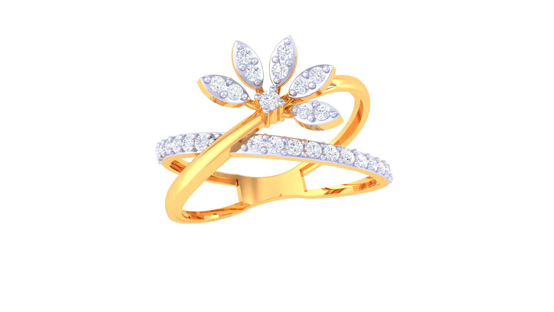 Radiant Flower Harmony Accent Ring