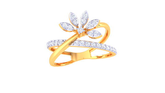 Radiant Flower Harmony Accent Ring