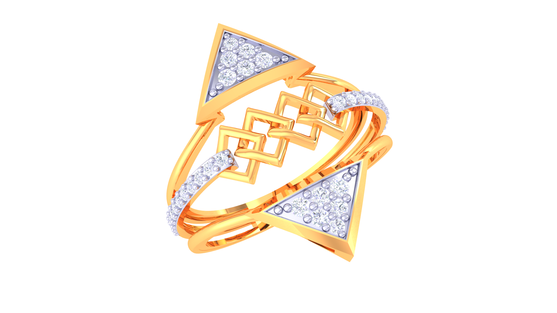 Architectural Flow Artistry Band Ring