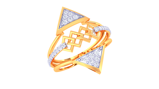 Architectural Flow Artistry Band Ring