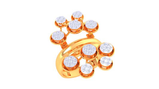 Radiant Orb Cluster Statement Ring