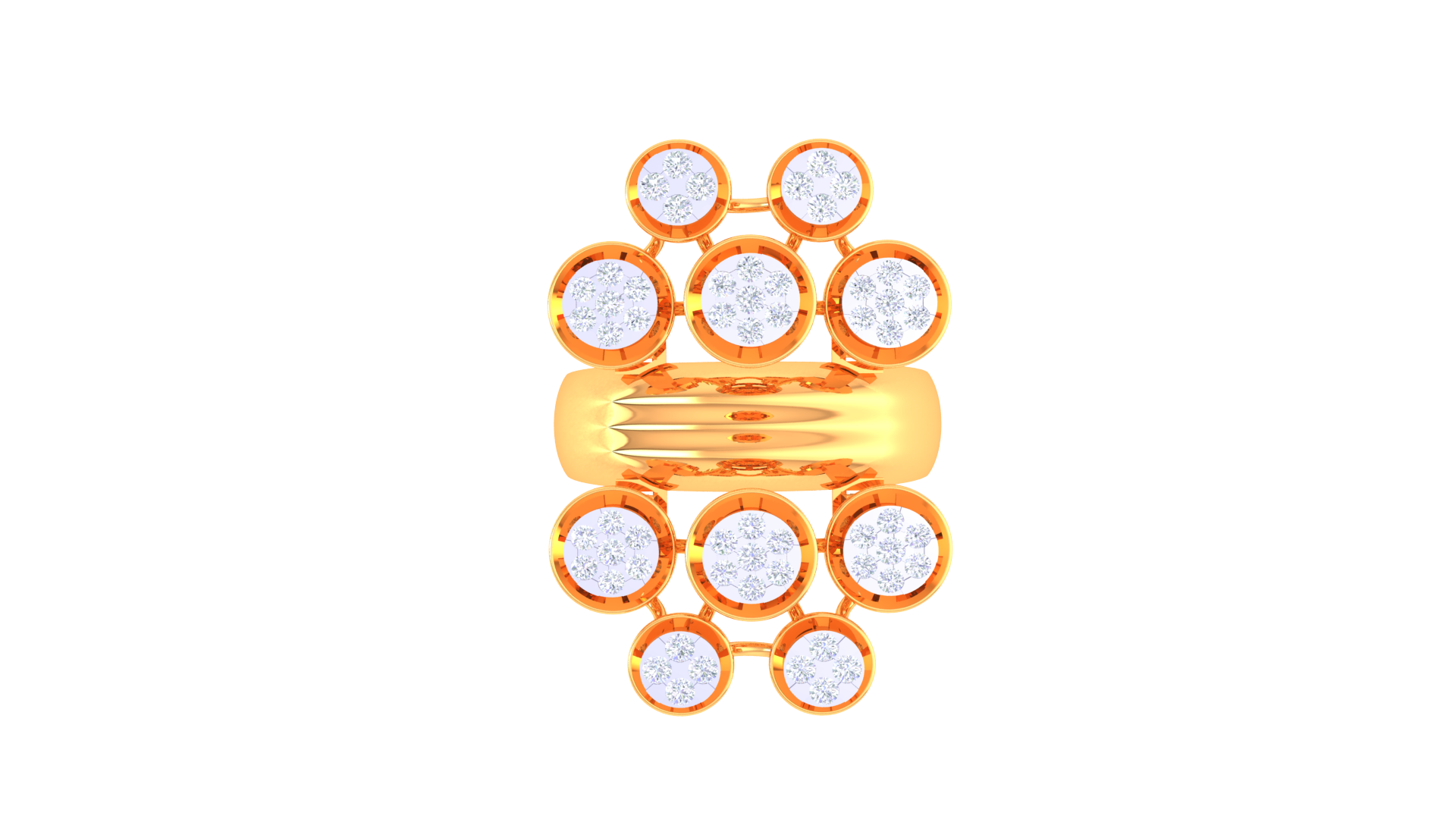 Radiant Orb Cluster Statement Ring
