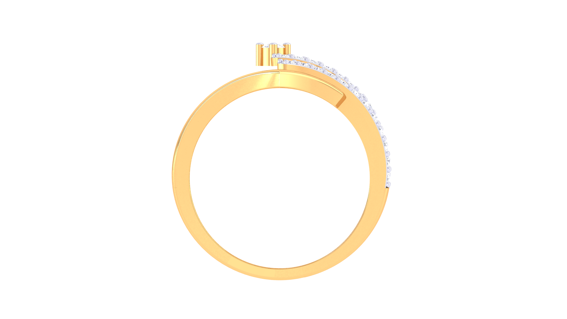 Waves of Devotion Gold Ring