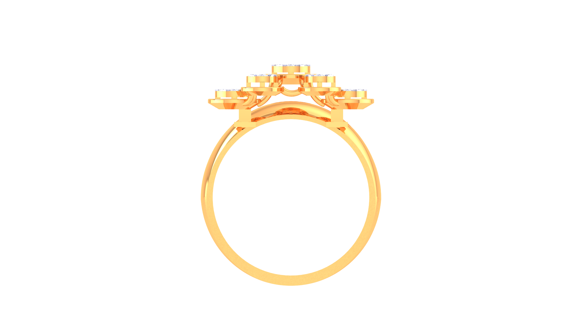 Radiant Orb Cluster Statement Ring
