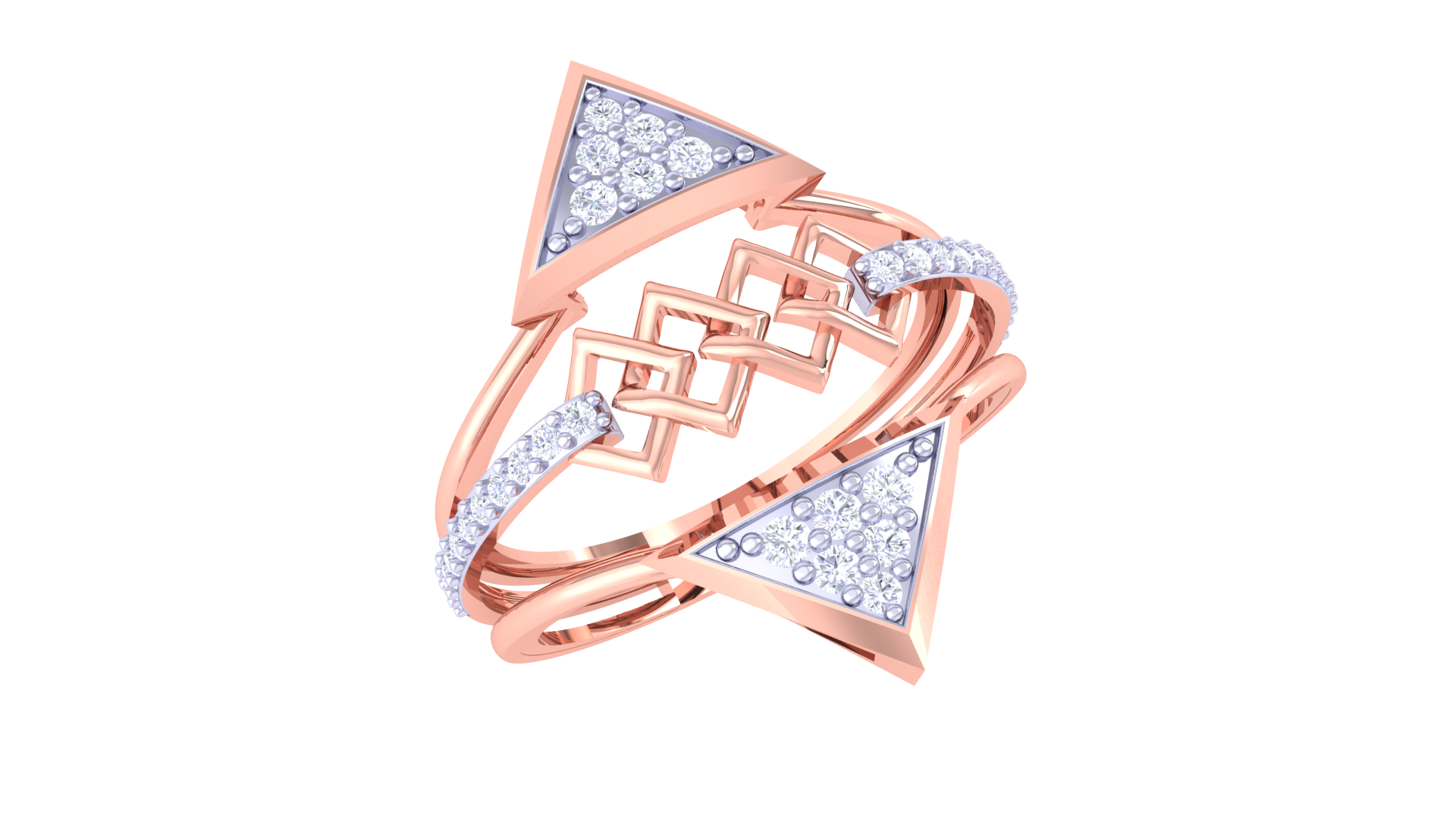 Architectural Flow Artistry Band Ring