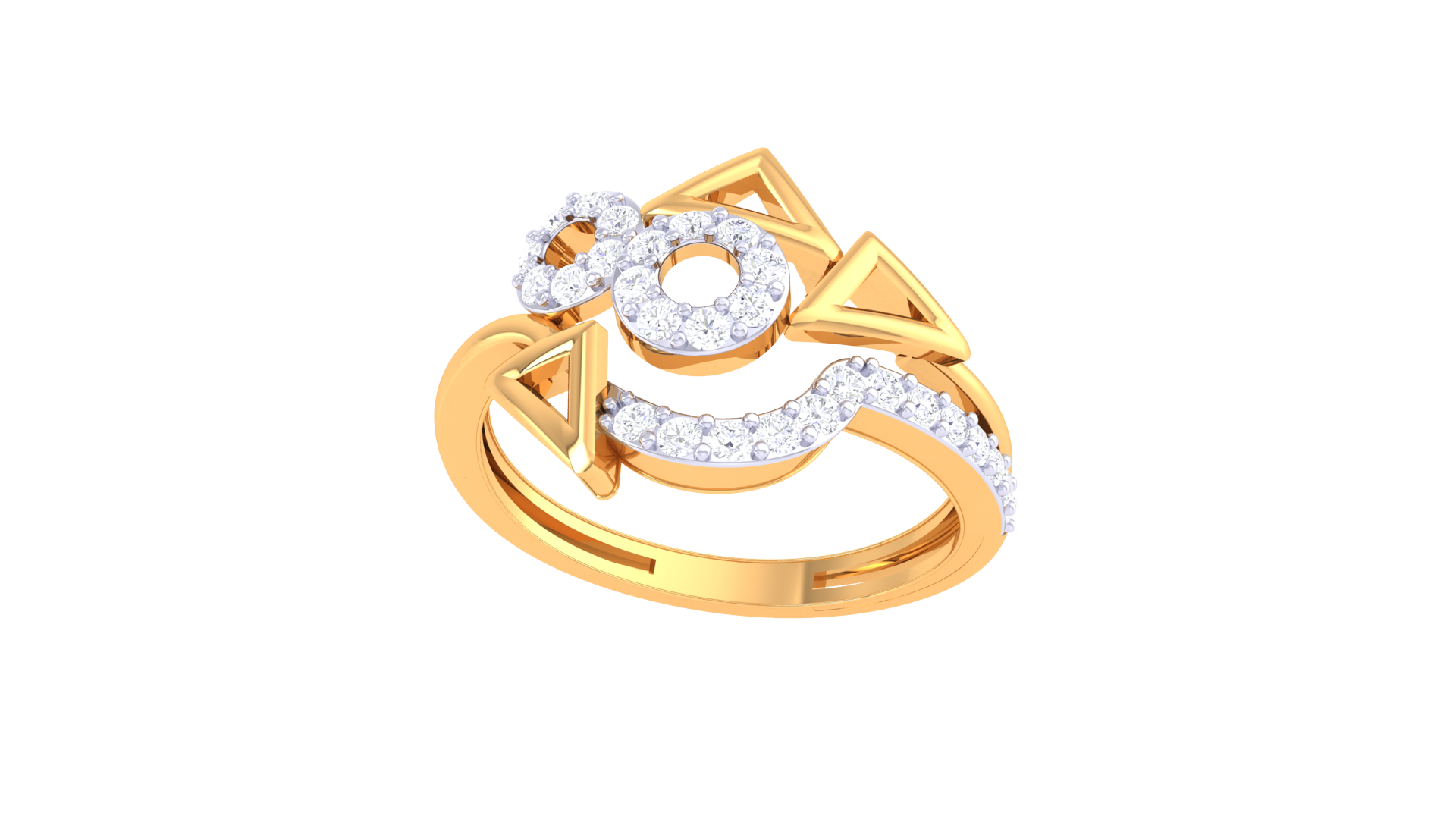 Twinkle Vertex Modern Statement Ring