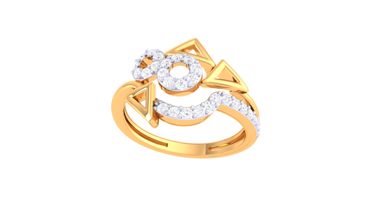 Twinkle Vertex Modern Statement Ring