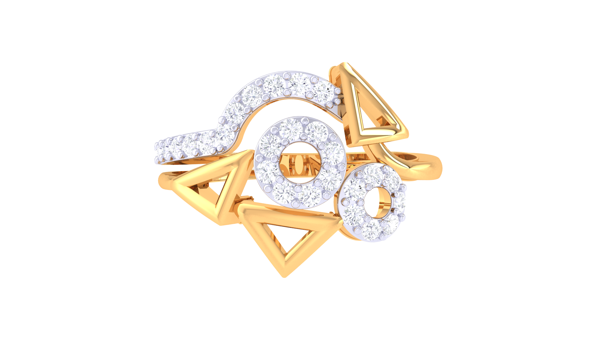 Twinkle Vertex Modern Statement Ring