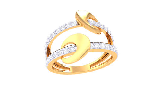 Glissade Gleam Twin Band Ring