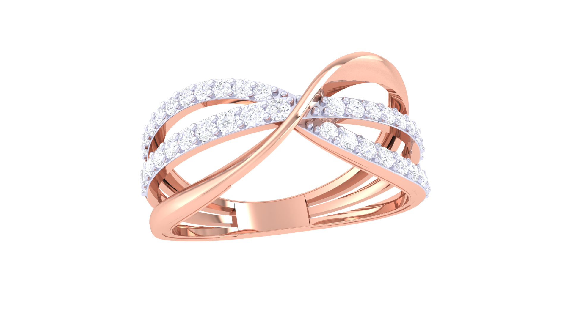 Curio Swirl Amour Diamond Band