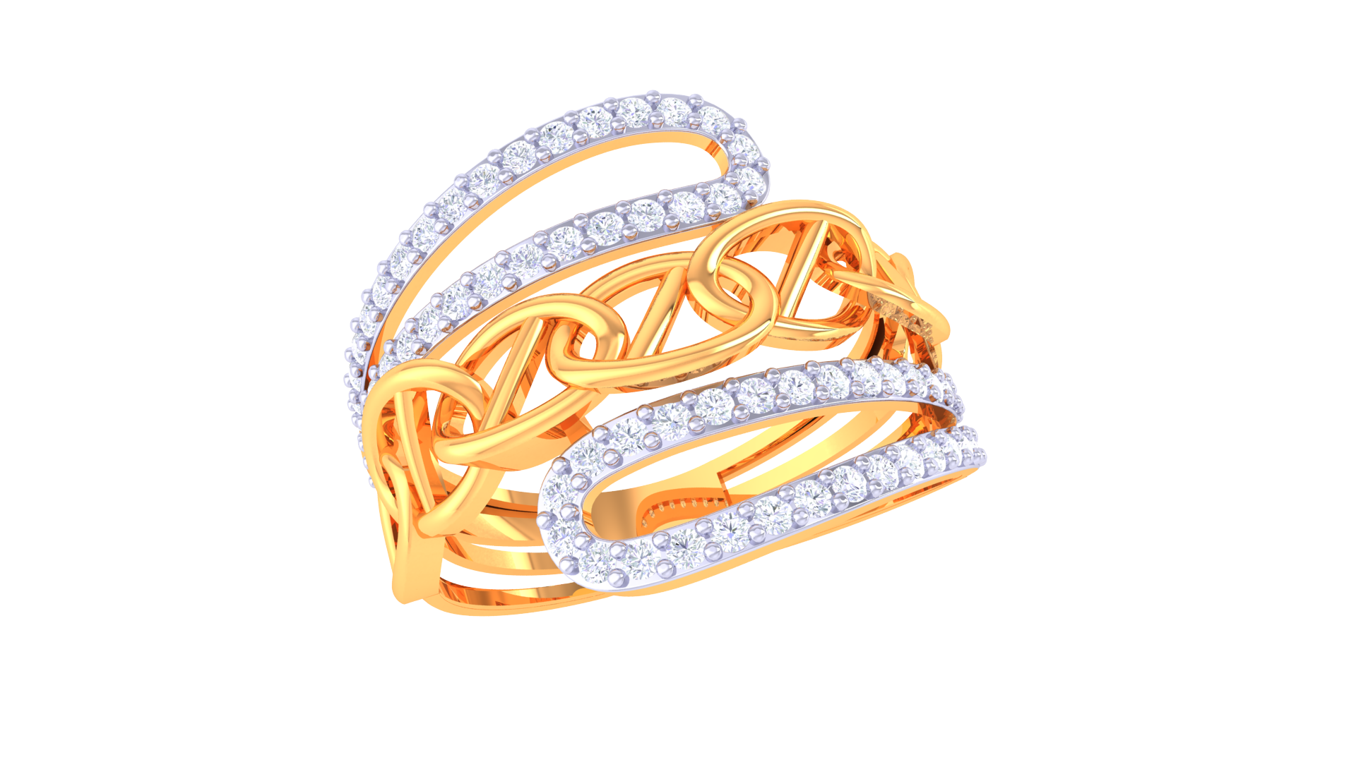 Whispering Petals Harmony Band Ring