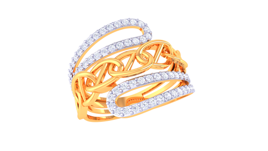 Whispering Petals Harmony Band Ring