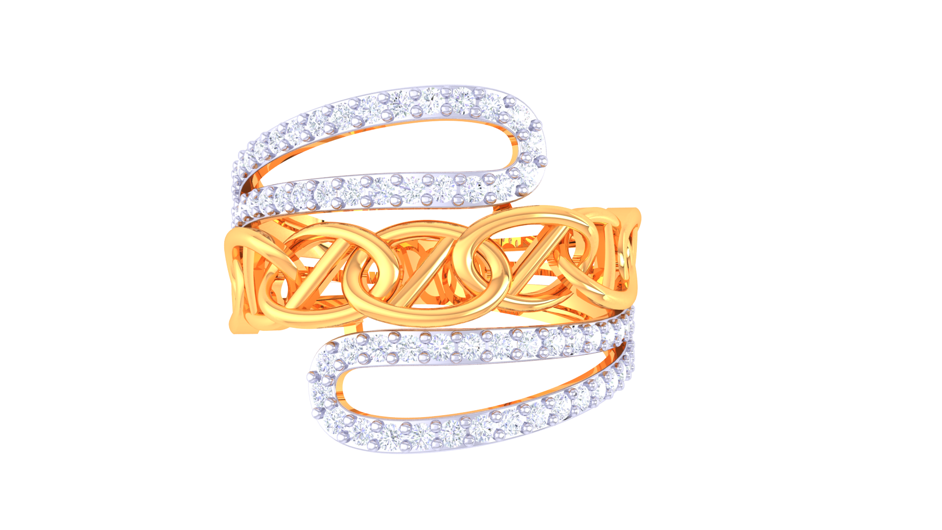 Whispering Petals Harmony Band Ring
