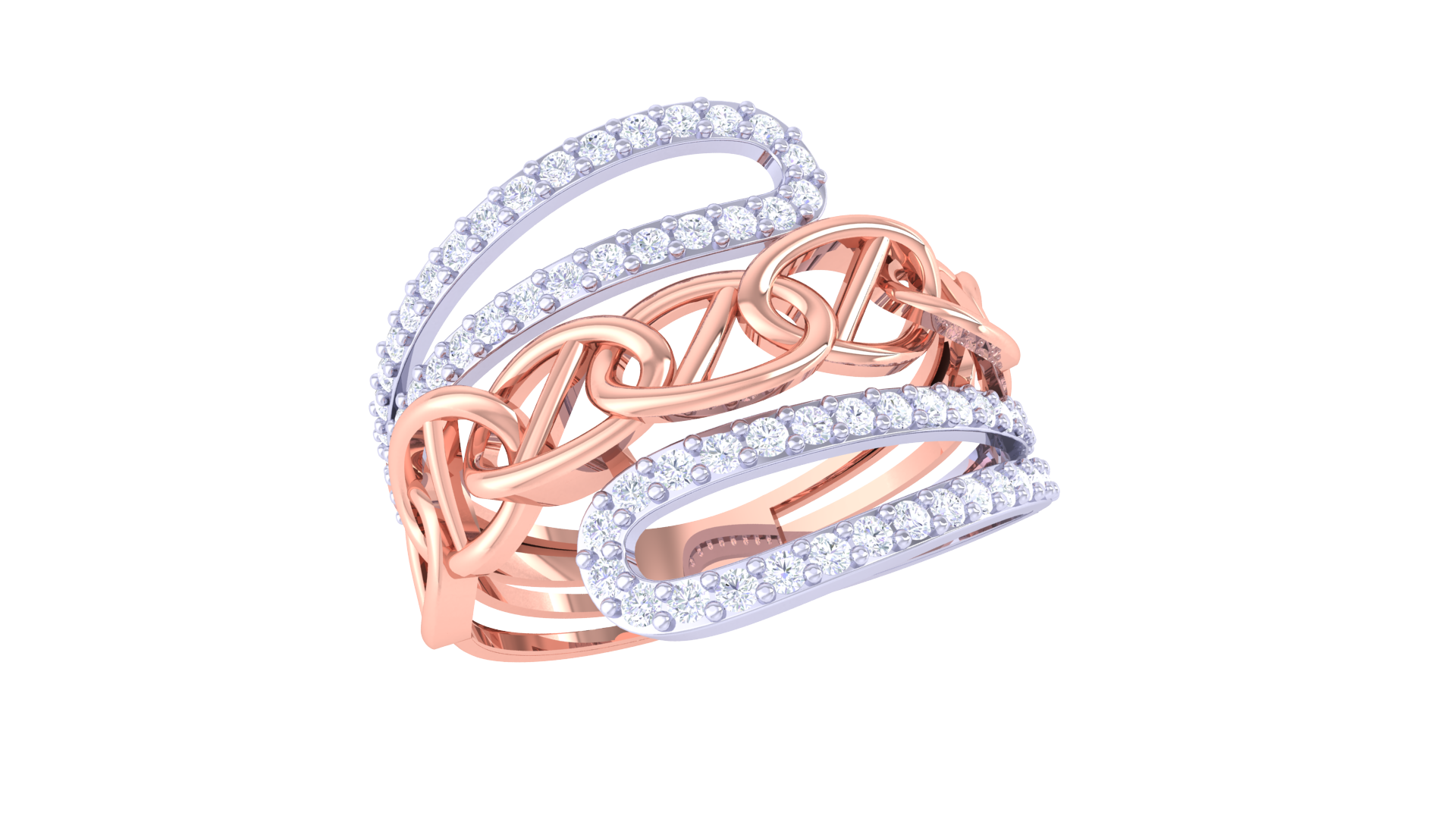 Whispering Petals Harmony Band Ring