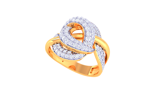 Elegant Infinity Diamond Statement Ring