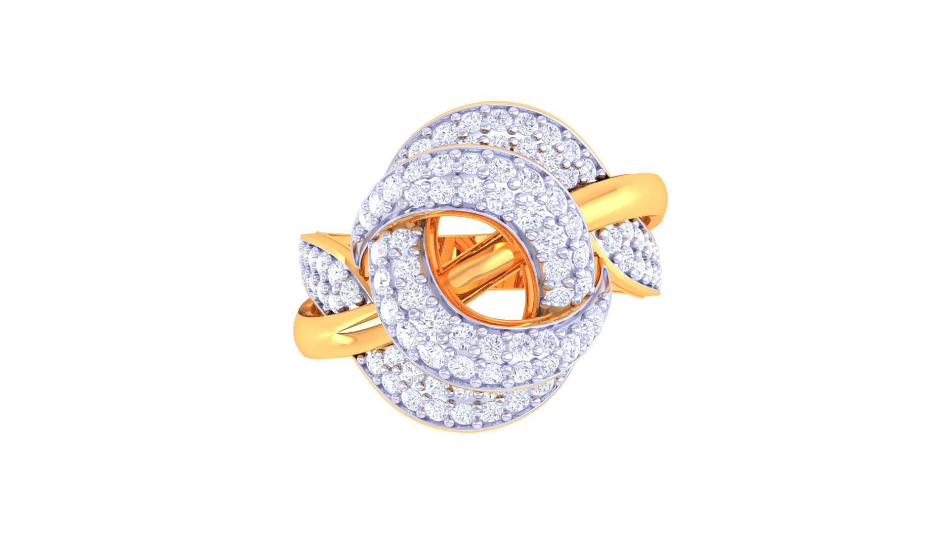 Elegant Infinity Diamond Statement Ring