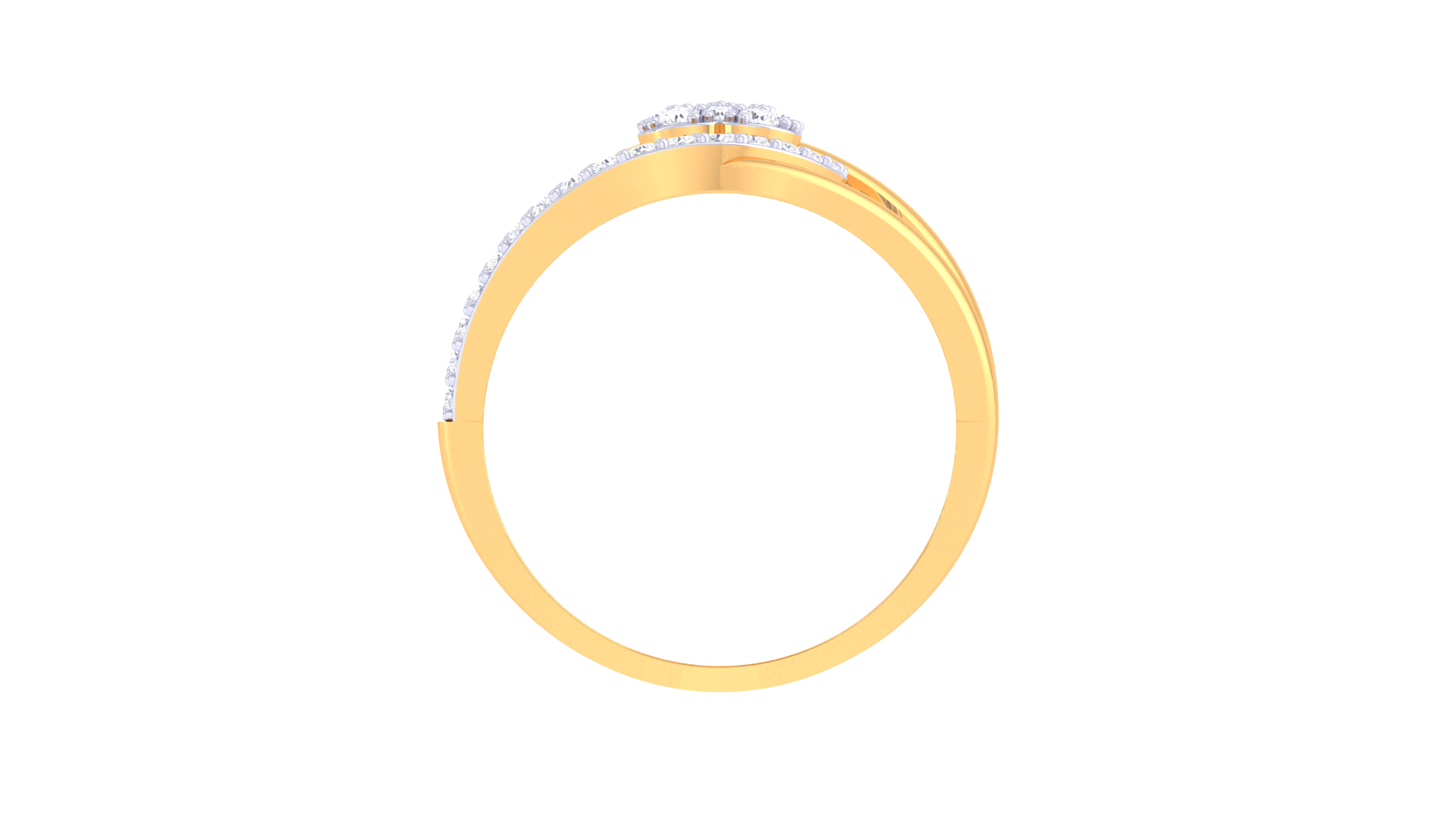 Lyrical Embrace Gem Heart Ring