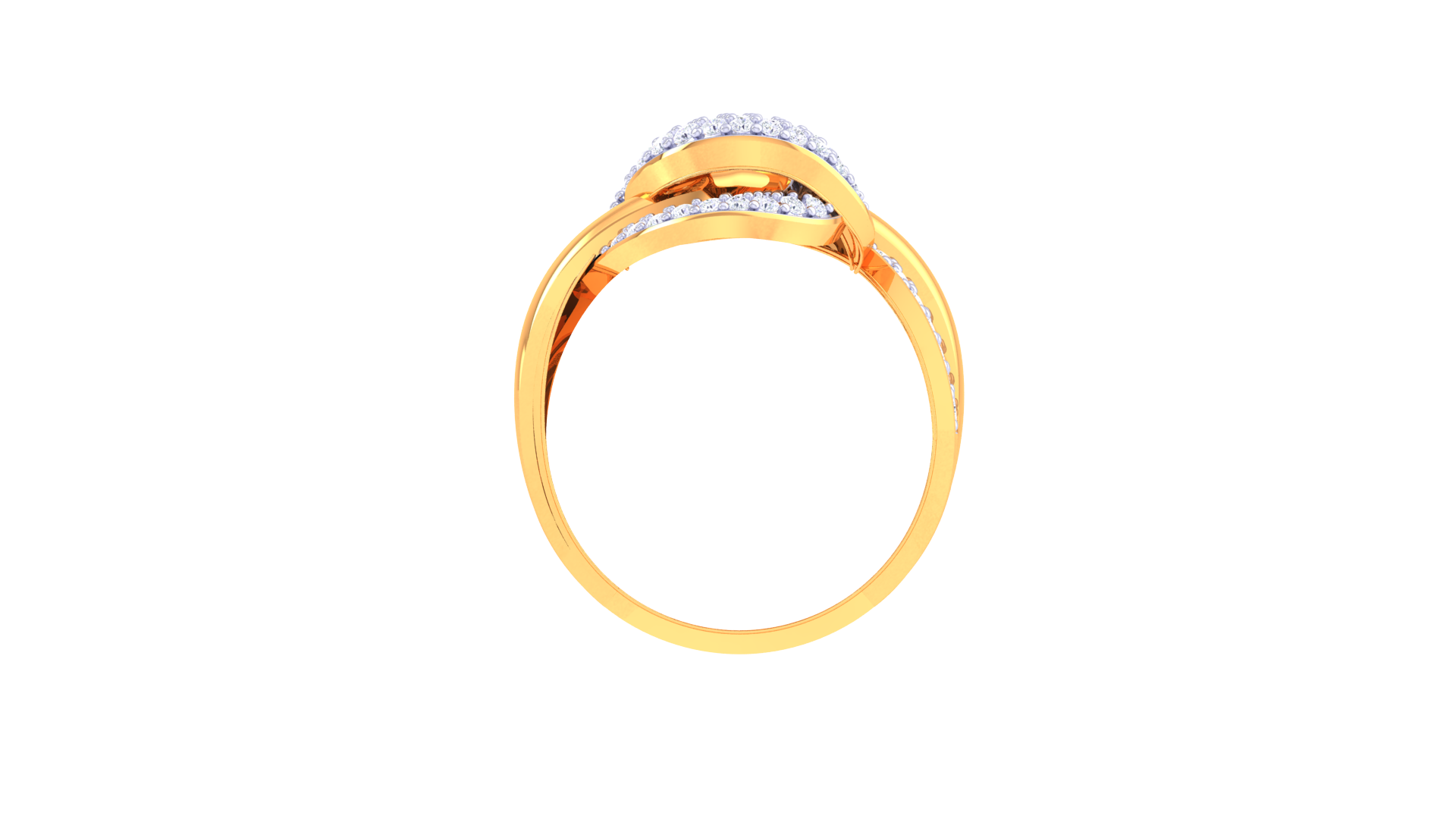 Elegant Infinity Diamond Statement Ring