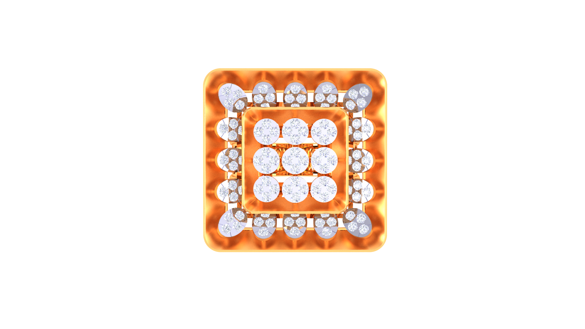 Square Cluster Brilliance Accent Ring