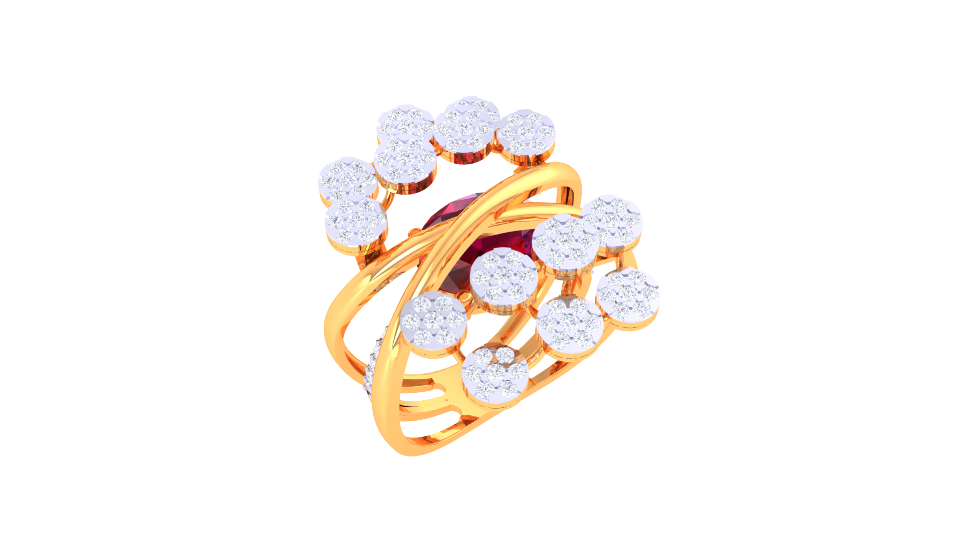 Radiant Loops Harmony Statement Ring
