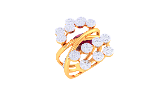 Radiant Loops Harmony Statement Ring