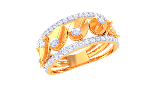 Pastel Harmony Trio Band Ring