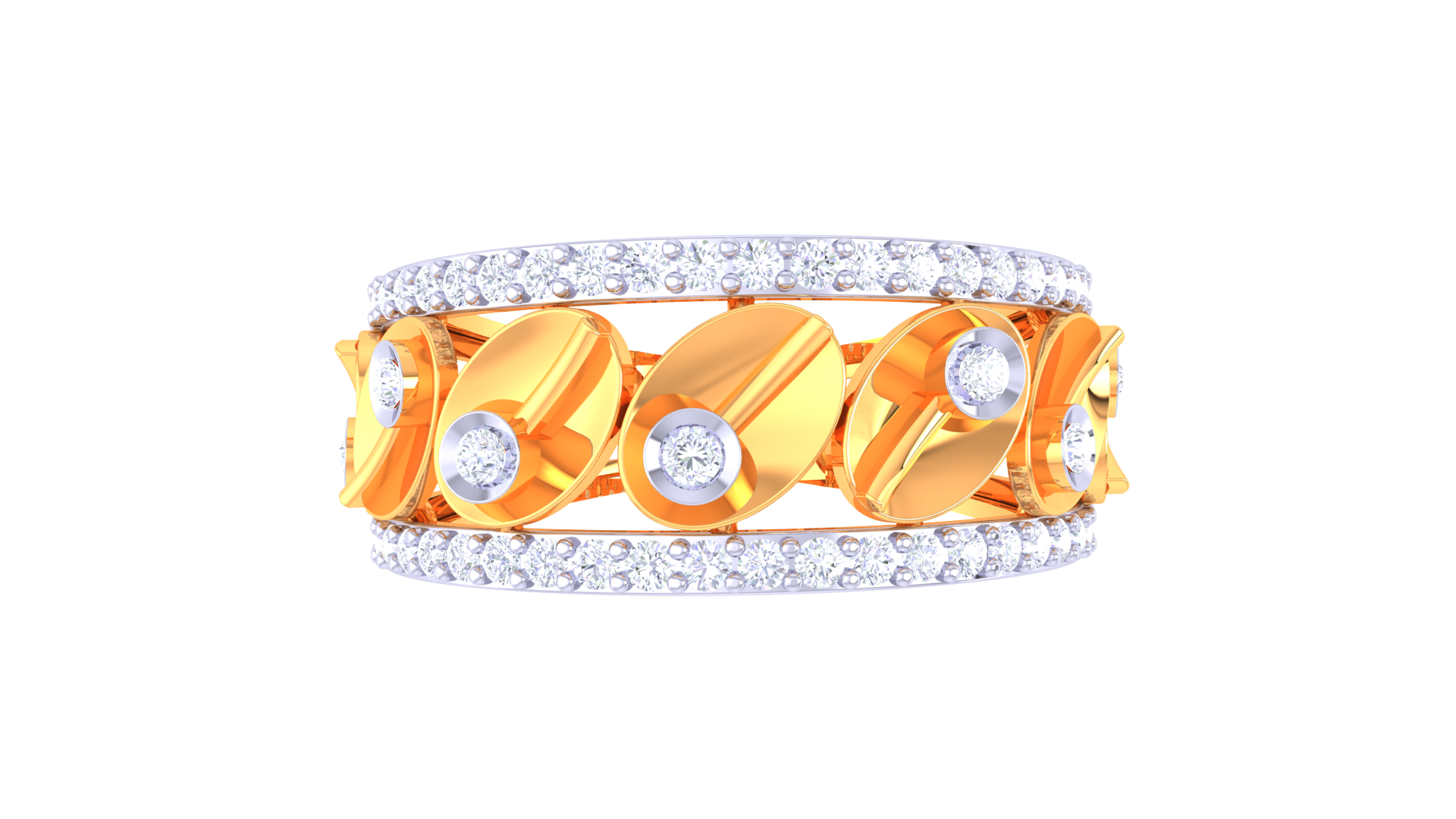 Pastel Harmony Trio Band Ring