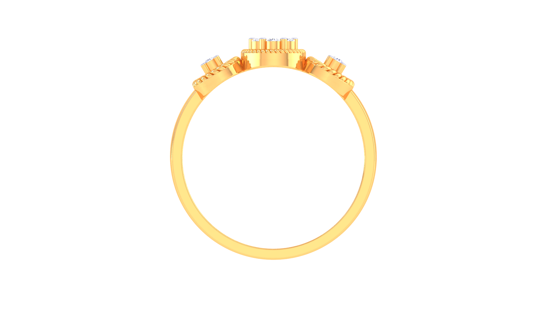 Radiant Star Rope Accent Ring