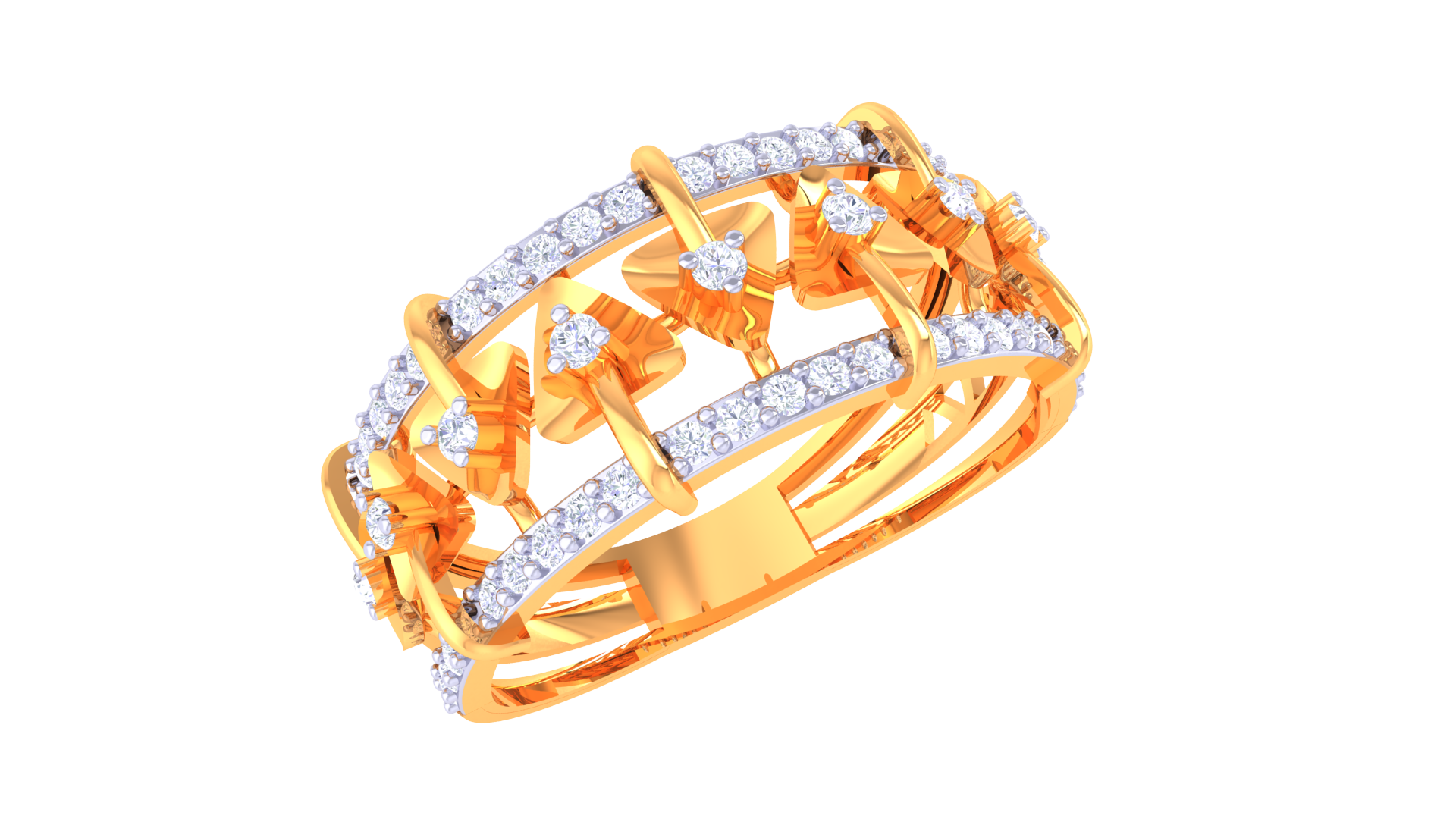 Crisscross Bar Diamond Stunner