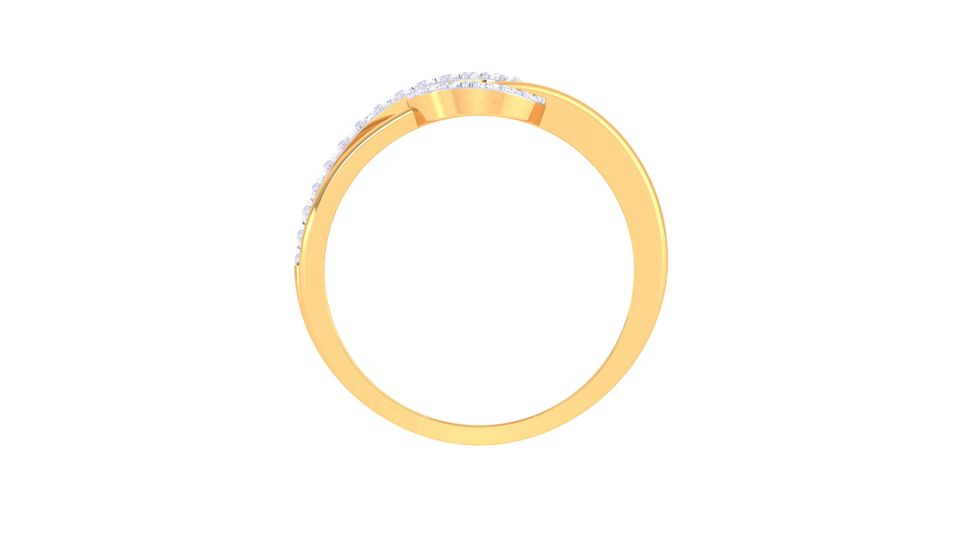 Elegant Twist Diamond Accent Ring